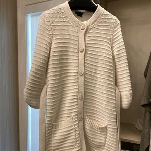 Theory Button Up 3/4 Sleeve, Long Cardigan